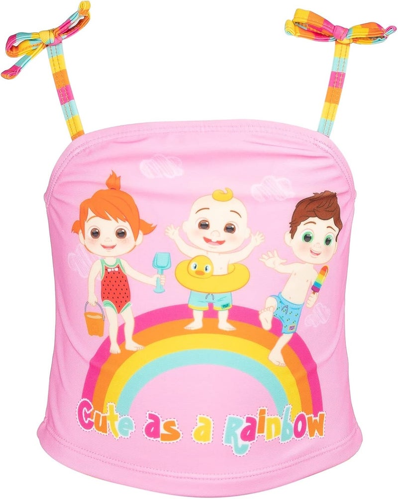 Cocomelon طقم سباحة توب تانكيني وبكيني من JJ توم توم يويو للأطفال الرضع إلى toddlers - Image 3